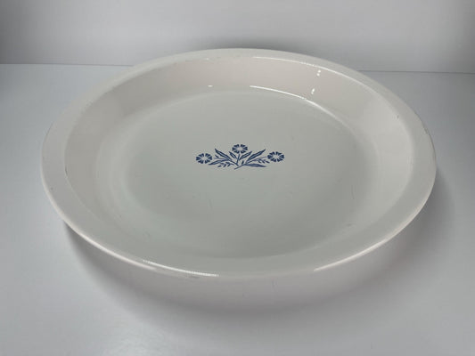 Vintage Pie Plate by Corning Ware in Blue Cornflower Design, 9 Inch P-309