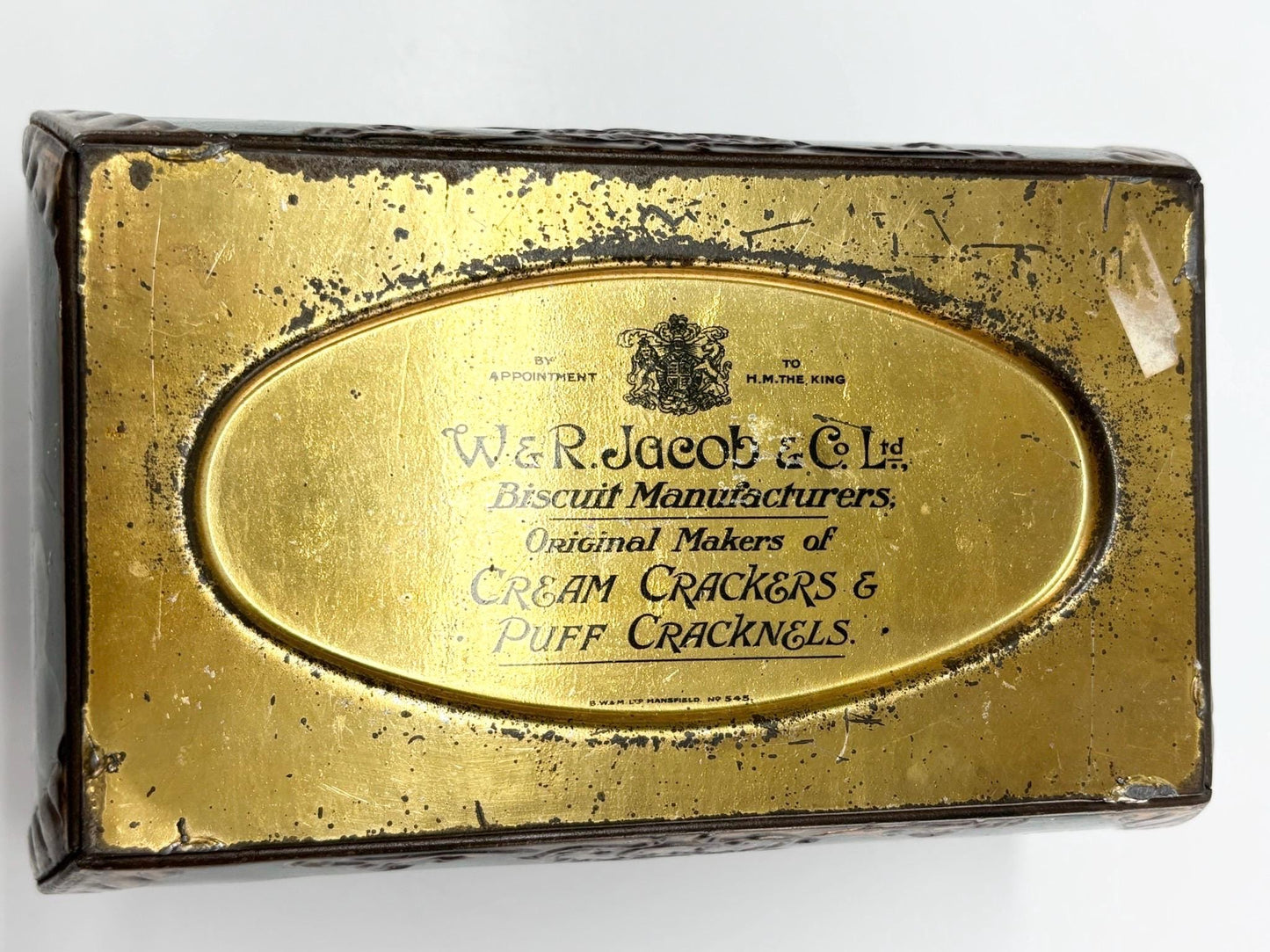 Vintage Collectable Tin W&R Jacob and Co Ltd Jacob's Biscuit  Manufacturers