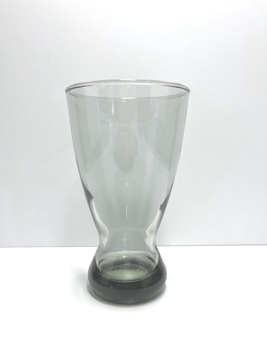 Vintage Pilsner Beer Glasses in Smokey Gray by Libbey, Set of 4.